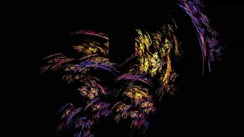 Fractal pattern. Animation. 4K Stockbeeldmateriaal 86266251