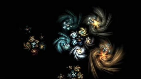 Fractal pattern. Animation. 4K Stockbeeldmateriaal 86266263