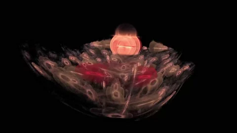 Fractal pattern. Animation. 4K Stockbeeldmateriaal 87544508