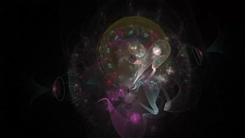 Fractal pattern. Animation. 4K Stockbeeldmateriaal 87544509