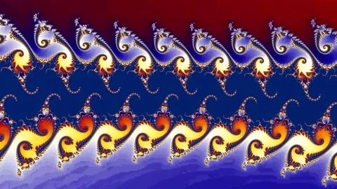 Fractal pattern. Animation. 4K Stockbeeldmateriaal 87544527