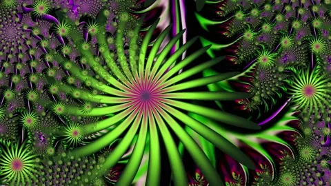 Fractal pattern. Animation. 4K Stockbeeldmateriaal 87544529