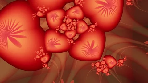 Fractal pattern. Animation. 4K Stockbeeldmateriaal 87544549