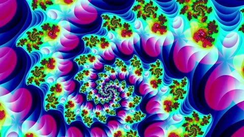 Fractal pattern. Animation. 4K Stockbeeldmateriaal 87544565