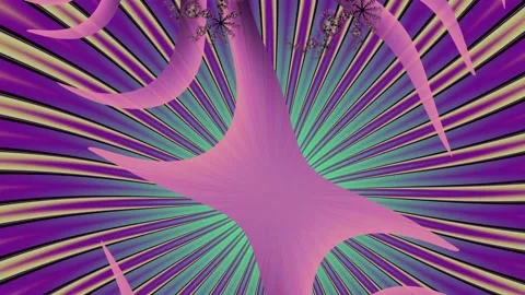 Fractal pattern. Animation. 4K Stockbeeldmateriaal 87544578