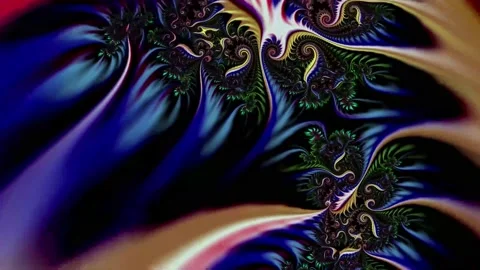 Fractal pattern. Animation. 4K Stockbeeldmateriaal 87544592