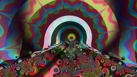 Fractal pattern. Animation. 4K Stockbeeldmateriaal 87544600