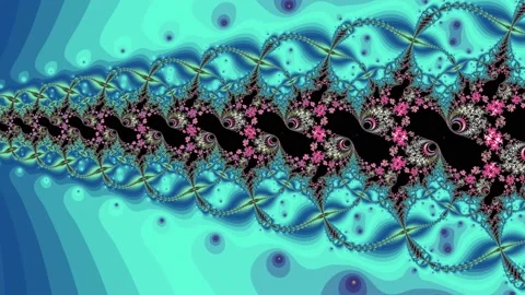 Fractal pattern. Animation. 4K Stockbeeldmateriaal 87544622
