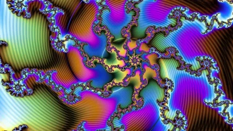 Fractal pattern. Animation. 4K Stockbeeldmateriaal 87544623