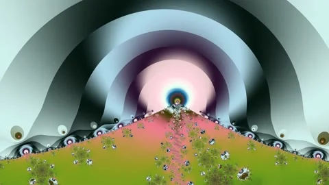 Fractal pattern. Animation. 4K Stockbeeldmateriaal 87549720