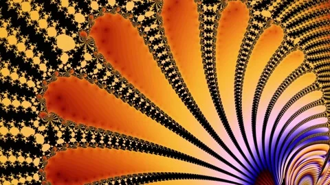 Fractal pattern. Animation. 4K Stockbeeldmateriaal 91935280