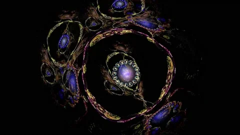 Fractal pattern. Animation Stockbeeldmateriaal 91935193