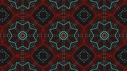 Fractal  pattern on blue and orange color Stock Footage 149177258