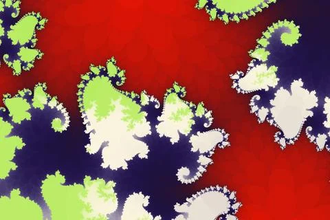 Fractal pattern showing intricate mathematical abstract details Stock Illustration