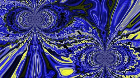 Fractal like patterns and colors such as magenta 库存影片 321242983