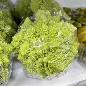 Fractal Patterns of Romanesco Cauliflower Stock-Fotos