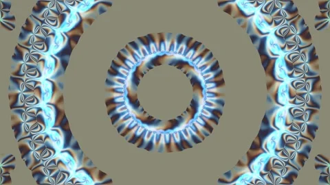 Fractal patterns swirl in mesmerizing, hypnotic motion Stock Footage 345435144