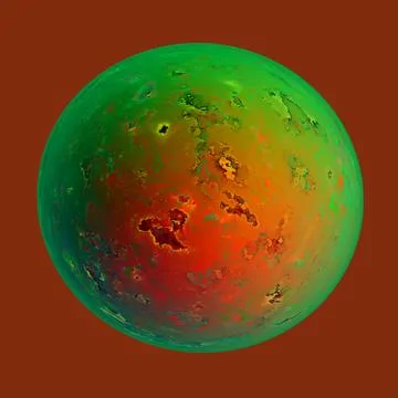 Fractal Planet Stock Illustration