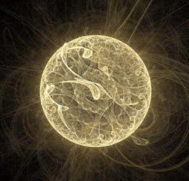 Fractal planet Stock Illustration