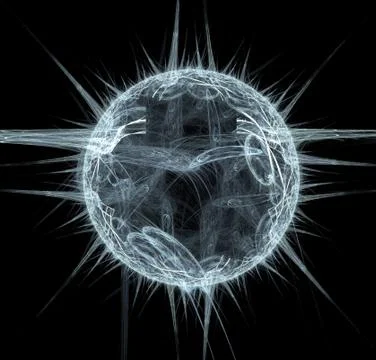 Fractal planet Stock Illustration