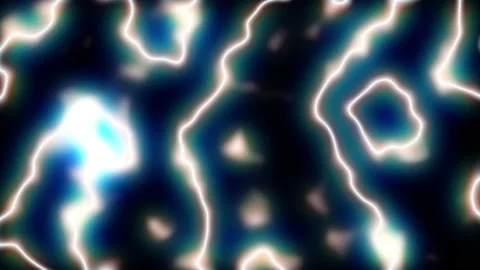 Fractal plasma electric effect animation background Stock Footage