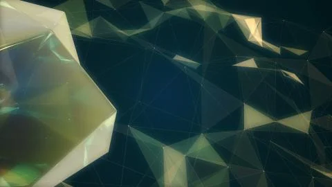 Fractal plexus abstract 3d illustration Stock Illustration