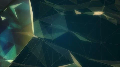 Fractal plexus abstract 3d illustration Stock Illustration