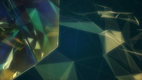 Fractal plexus abstract 3d illustration Stock Illustration