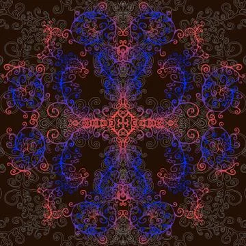 Fractal, psychedelic background. Stock Illustration