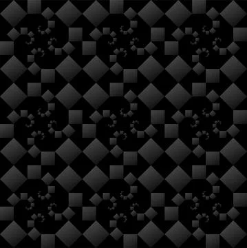 Fractal Pythagorean Tree seamless pattern. イラスト素材