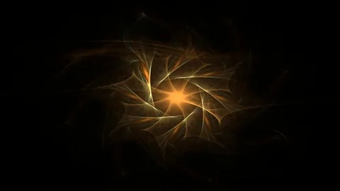 Fractal radial pattern on the subject of science, technology and design Stock Footage 73183009