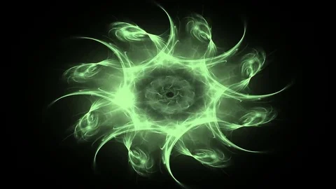 Fractal radial pattern on the subject of science, technology and design Stock Footage 73183116