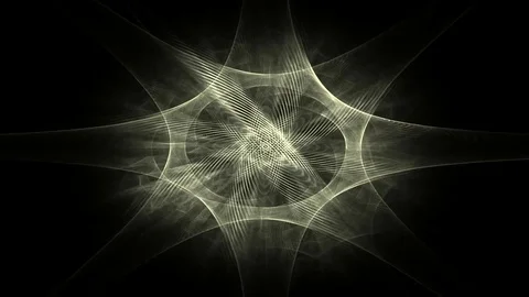 Fractal radial pattern on the subject of science, technology and design Stock Footage 73183156