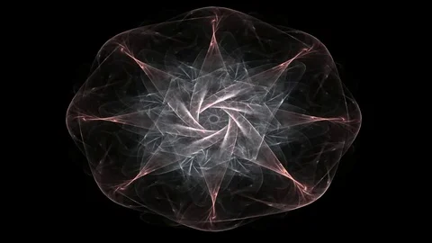 Fractal radial pattern on the subject of science, technology and design Stock Footage 73183199