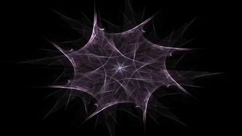 Fractal radial pattern on the subject of science, technology and design Stock Footage 73183217
