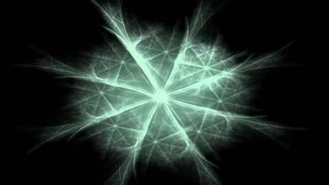 Fractal radial pattern on the subject of science, technology and design Stock Footage 73183296