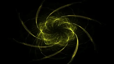 Fractal radial pattern on the subject of science, technology and design Stock Footage 73183348