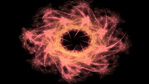 Fractal radial pattern on the subject of science, technology and design Video stock 73183381