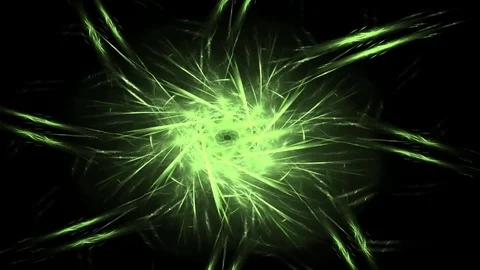 Fractal radial pattern on the subject of science, technology and design Stock Footage 73183392