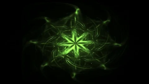 Fractal radial pattern on the subject of science, technology and design Stock Footage 73183400