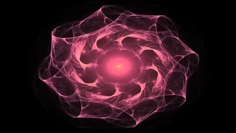 Fractal radial pattern on the subject of science, technology and design Stock Footage 73183516