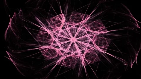 Fractal radial pattern on the subject of science, technology and design Stock Footage 73183749