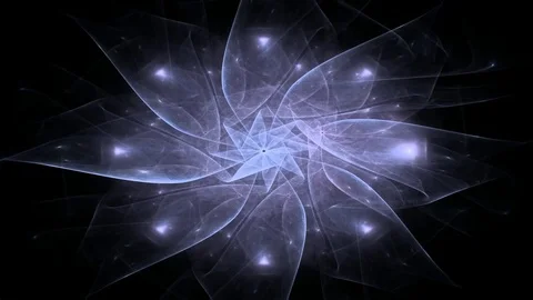 Fractal radial pattern on the subject of science, technology and design Stock Footage 73183787