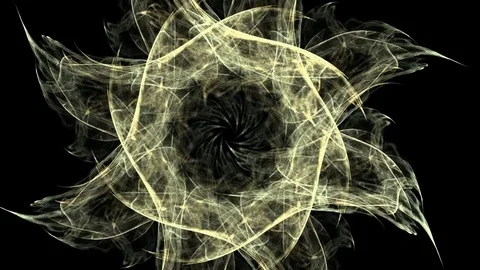 Fractal radial pattern on the subject of science, technology and design Video stock 80436586