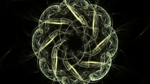 Fractal radial pattern on the subject of science, technology and design Видео 81015581