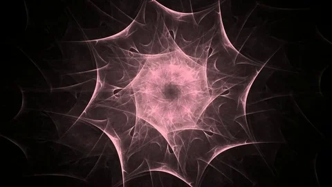 Fractal radial pattern on the subject of science, technology and design Stock Footage 81015821