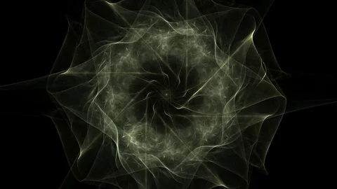 Fractal radial pattern on the subject of science, technology and design Stock Footage 81016385