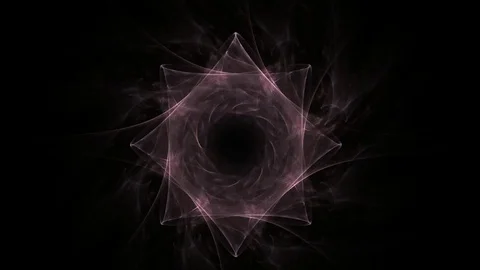 Fractal radial pattern on the subject of science, technology and design Stock Footage 82313163