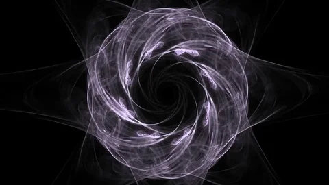 Fractal radial pattern on the subject of science, technology and design Stock Footage 82313344