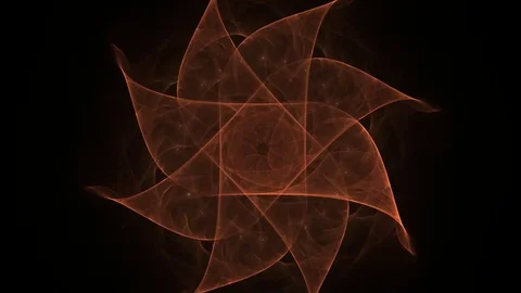 Fractal radial pattern on the subject of science, technology and design Stock Footage 82313426